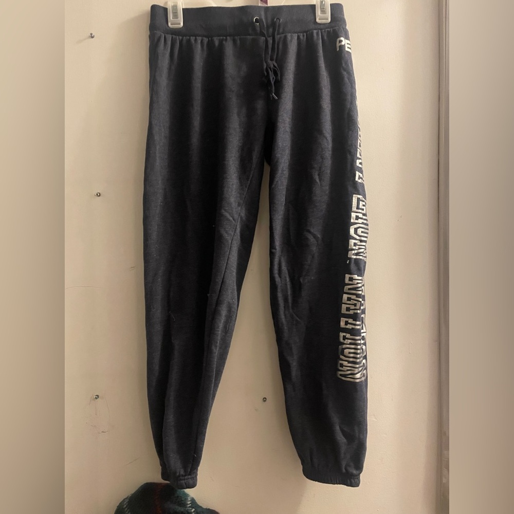 Sweatpants from Penn State University.